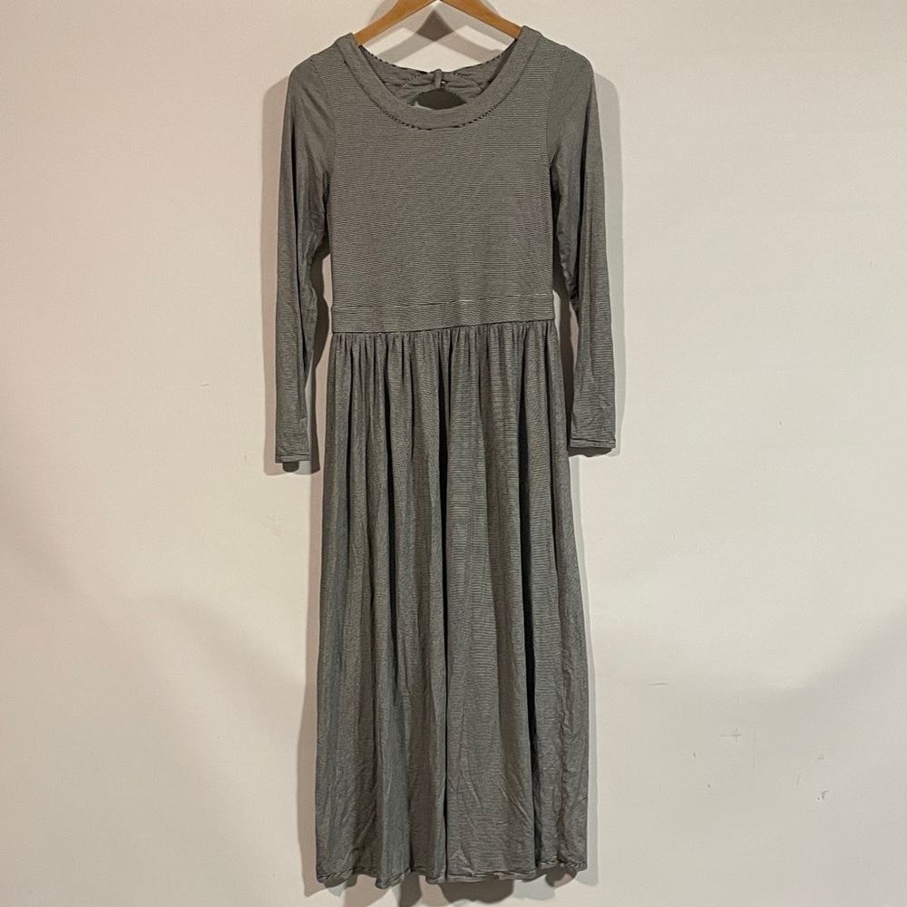 Sundays in Brooklyn Gray Long Sleeve Maxi Dress